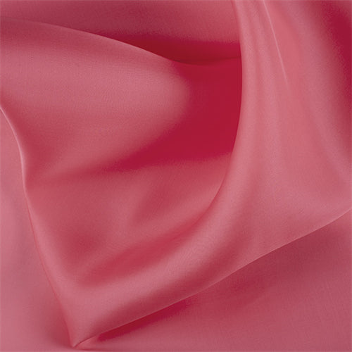 Runway Silks Coral Silk Satin Organza Fabric - Reorderable