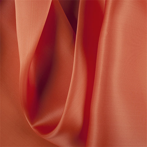 Runway Silks Orange Silk Satin Organza Fabric - Reorderable