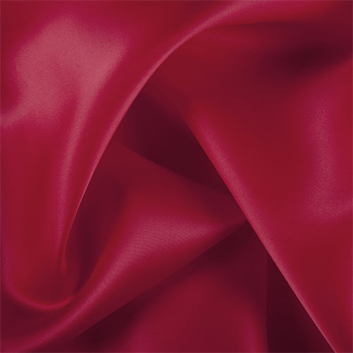 Runway Silks Bright Red Silk Satin Organza Fabric - Reorderable
