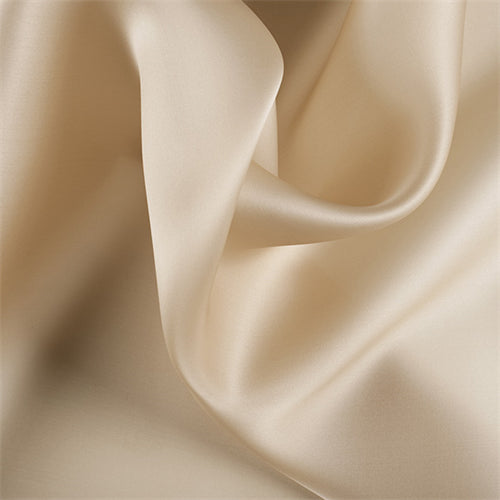 Runway Silks Golden Tan Silk Satin Organza Fabric - Reorderable