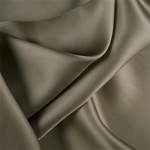 Runway Silks Dark Olive Silk Satin Organza Fabric - Reorderable