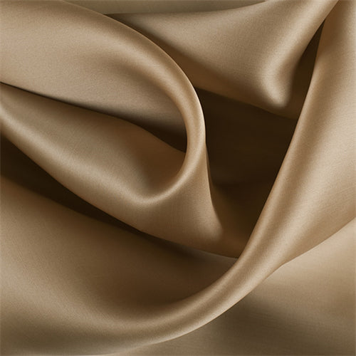 Runway Silks Mocha Silk Satin Organza Fabric - Reorderable