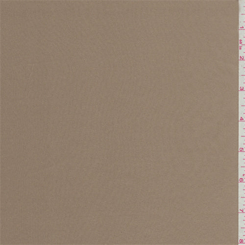 1 5/8 YD PC-Suntan Brown Stretch Charmeuse Fabric