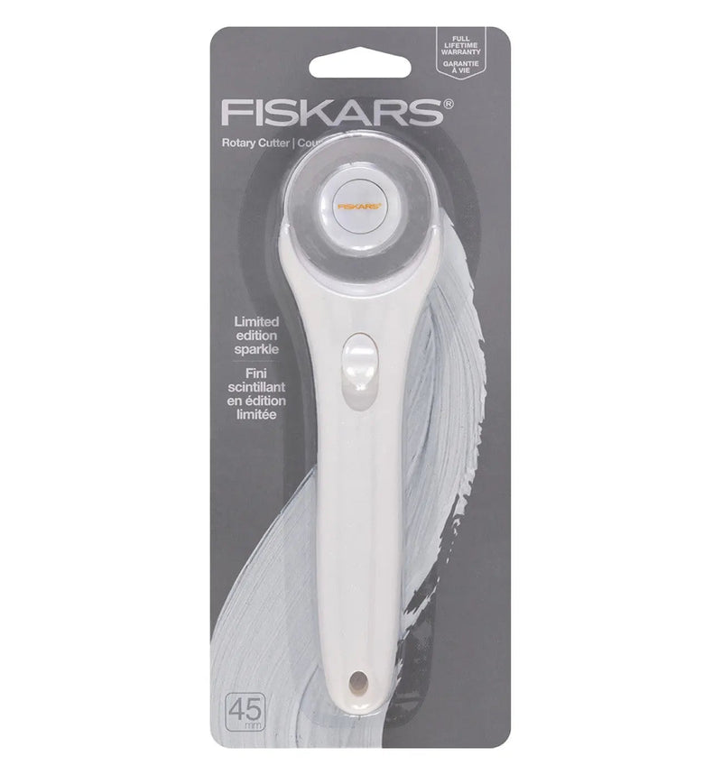 45mm Fashion Stick Rotary Cutter White Sparkle