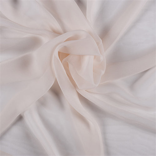 Runway Silks Vanilla Silk Chiffon Fabric - Reorderable