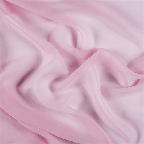 Runway Silks Bubble Gum Silk Chiffon Fabric - Reorderable