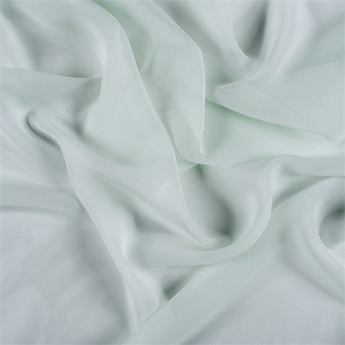 Runway Silks Pale Mint Silk Chiffon Fabric - Reorderable