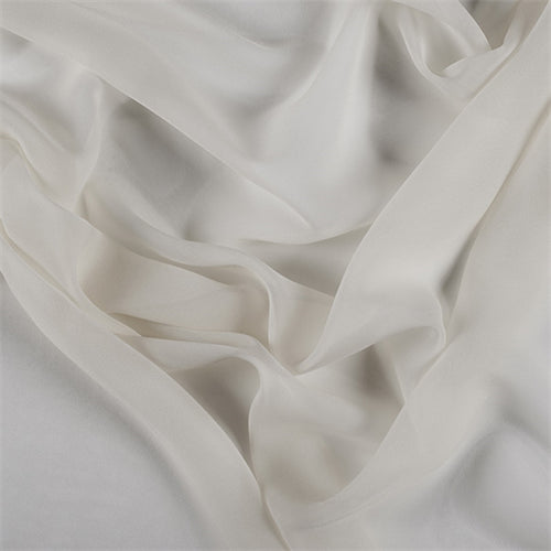 Runway Silks Pale Yellow Silk Chiffon Fabric - Reorderable