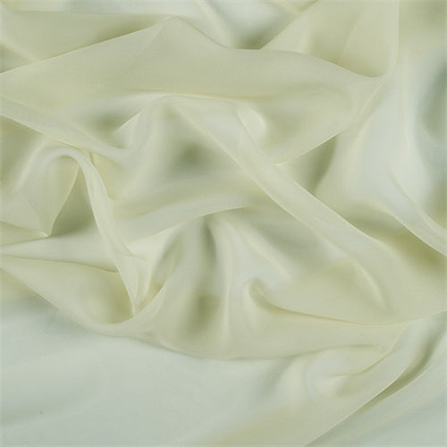 Runway Silks Pale Green Silk Chiffon Fabric - Reorderable