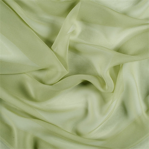 Runway Silks Celery Silk Chiffon Fabric - Reorderable
