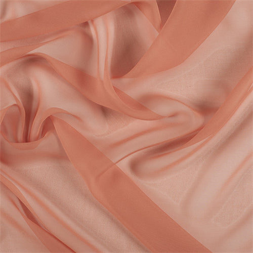 Runway Silks Tangerine Silk Chiffon Fabric - Reorderable