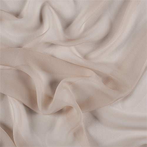 Runway Silks Camel Silk Chiffon Fabric - Reorderable