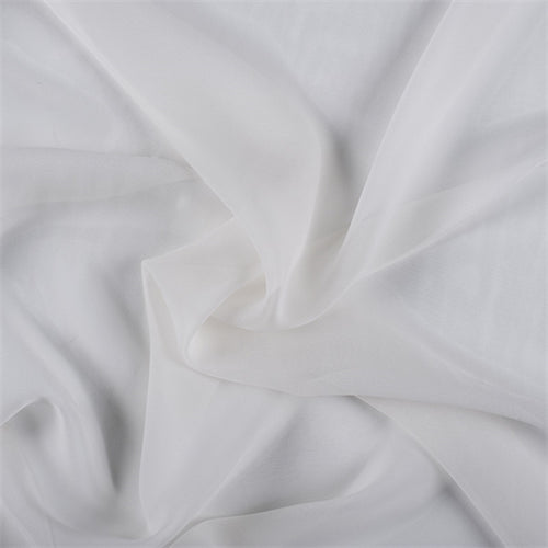 Runway Silks Eggshell Wide Silk Chiffon Fabric - Reorderable