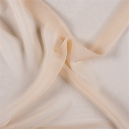 Runway Silks Champagne Wide Silk Chiffon Fabric - Reorderable