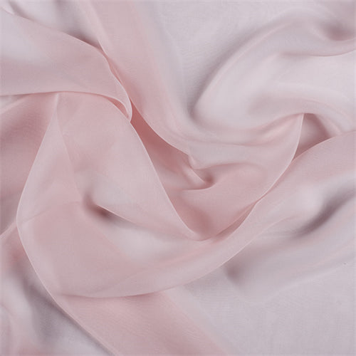 3 1/2 YD PC-Runway Silks Blush Pink Wide Silk Chiffon Fabric - Reorderable