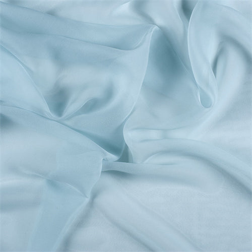 Runway Silks Seafoam Wide Silk Chiffon Fabric - Reorderable