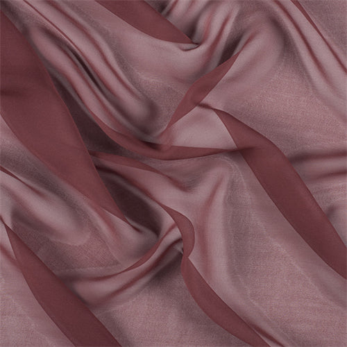 Runway Silks Copper Wide Silk Chiffon Fabric - Reorderable