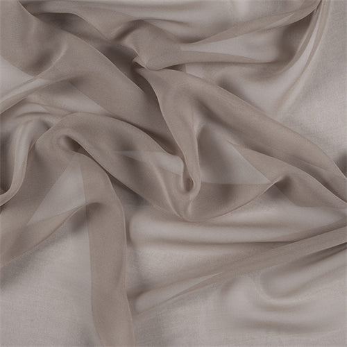Runway Silks Bronze Wide Silk Chiffon Fabric - Reorderable