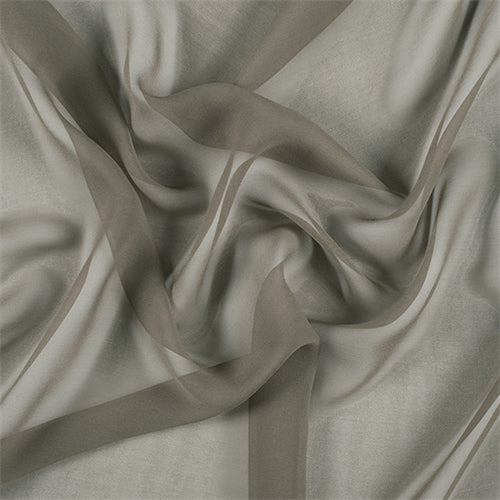 Runway Silks Dark Olive Wide Silk Chiffon Fabric - Reorderable