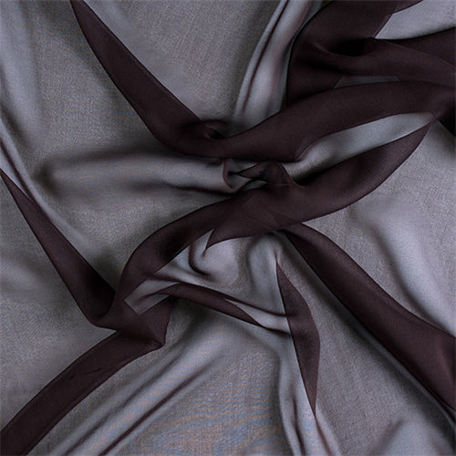 Runway Silks Espresso Wide Silk Chiffon Fabric - Reorderable