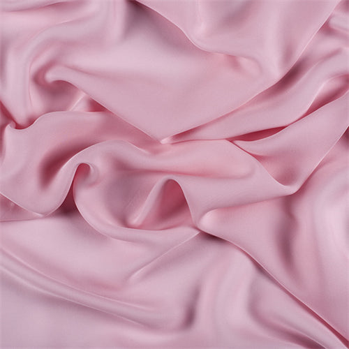Runway Silks Bubble Gum Silk Double Georgette Fabric - Reorderable