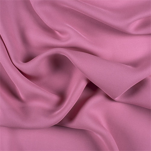 Runway Silks Carnation Pink Silk Double Georgette Fabric - Reorderable