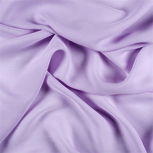Runway Silks Lilac Silk Double Georgette Fabric - Reorderable