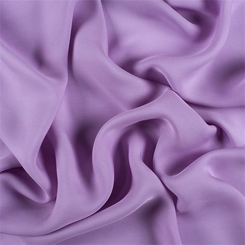 Runway Silks Lavender Silk Double Georgette Fabric - Reorderable