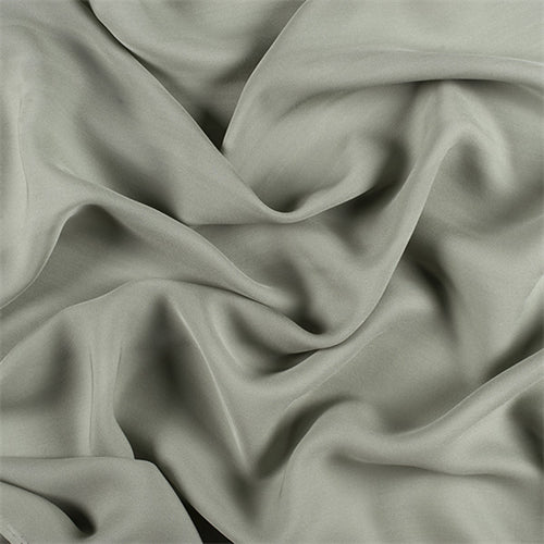 Runway Silks Dark Sage Silk Double Georgette Fabric - Reorderable