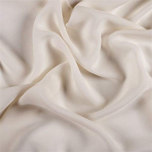 Runway Silks Pale Yellow Silk Double Georgette Fabric - Reorderable