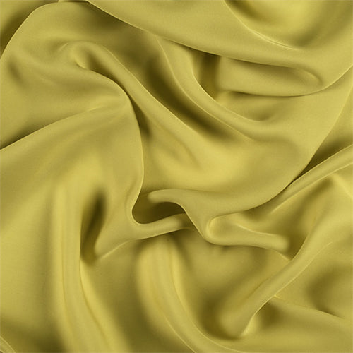 Runway Silks Chartreuse Silk Double Georgette Fabric - Reorderable