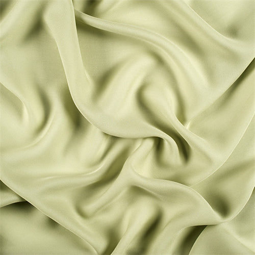 Runway Silks Celery Silk Double Georgette Fabric - Reorderable