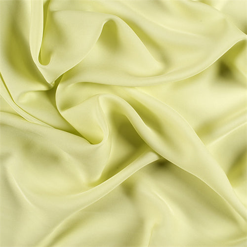 Runway Silks Light Lime Silk Double Georgette Fabric - Reorderable
