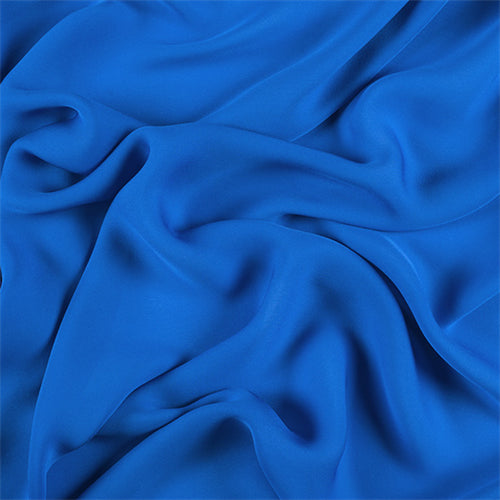 Runway Silks Sapphire Silk Double Georgette Fabric - Reorderable