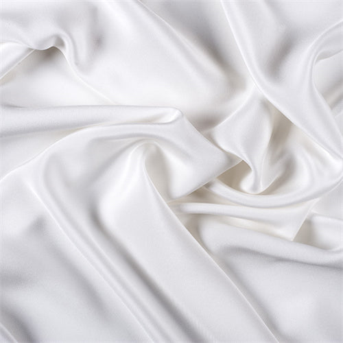 Runway Silks Ivory 4 Ply Silk Crepe Fabric - Reorderable