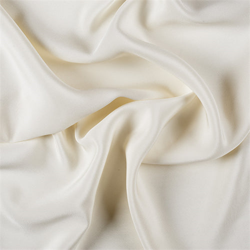 Runway Silks Eggshell 4 Ply Silk Crepe Fabric - Reorderable