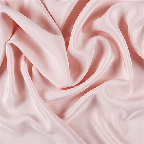 Runway Silks Blush Pink 4 Ply Silk Crepe Fabric - Reorderable