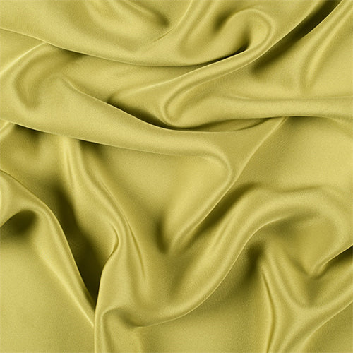 Runway Silks Chartreuse 4 Ply Silk Crepe Fabric - Reorderable