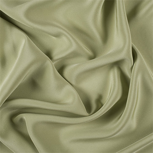 Runway Silks Celery 4 Ply Silk Crepe Fabric - Reorderable