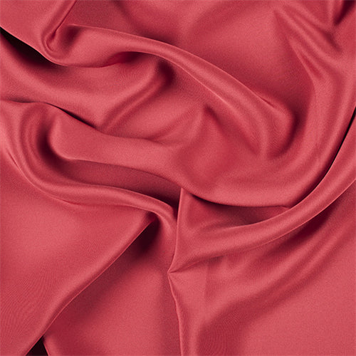 Runway Silks Red 4 Ply Silk Crepe Fabric - Reorderable