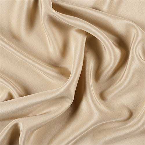 Runway Silks Gold 4 Ply Silk Crepe Fabric - Reorderable