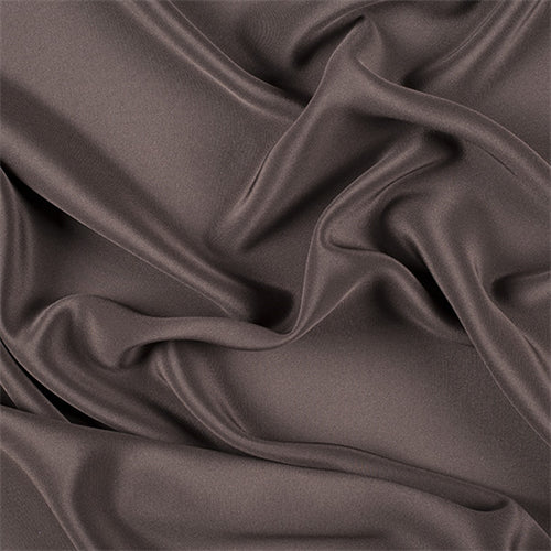 Runway Silks Dark Brown 4 Ply Silk Crepe Fabric - Reorderable