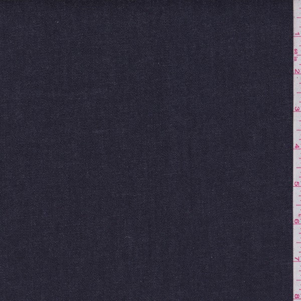 2 1/4 YD PC-Deepest Navy Stretch Denim Fabric