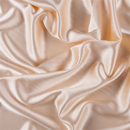 Runway Silks Champagne Silk Crepe Back Satin Fabric - Reorderable