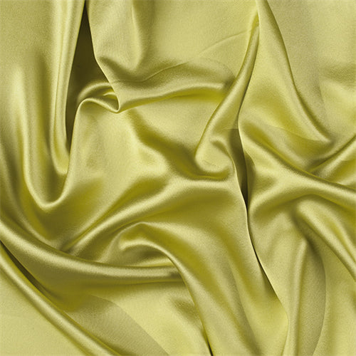 Runway Silks Chartreuse Silk Crepe Back Satin Fabric - Reorderable