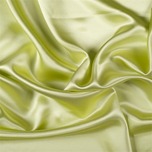 Runway Silks Light Lime Silk Crepe Back Satin Fabric - Reorderable