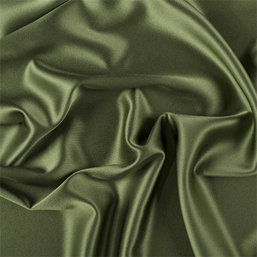 Runway Silks Grass Green Silk Crepe Back Satin Fabric - Reorderable