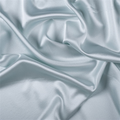 Runway Silks Pale Blue Silk Crepe Back Satin Fabric - Reorderable