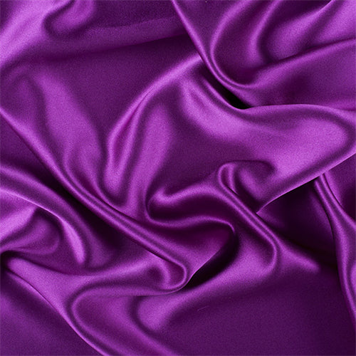 Runway Silks Grape Silk Crepe Back Satin Fabric - Reorderable