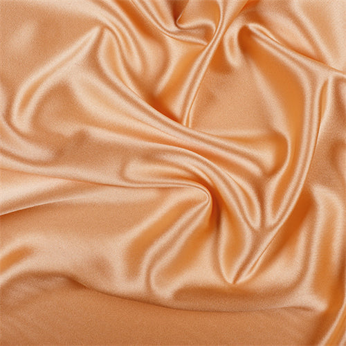 Runway Silks Light Orange Silk Crepe Back Satin Fabric - Reorderable
